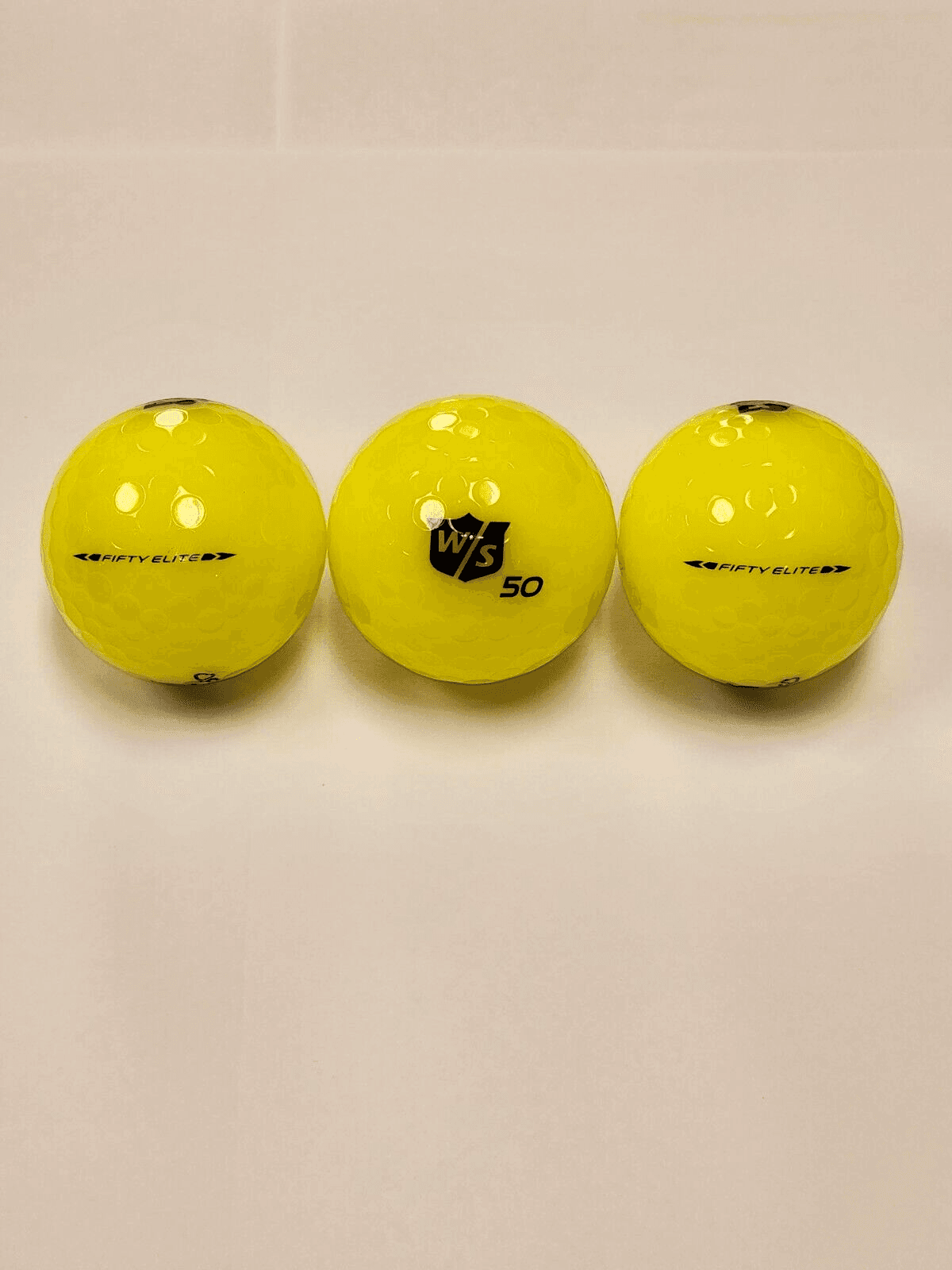WILSON STAFF FIFTY ELITE - 12 DZ SPIN & DISTANCE YELLOW NEW BULK (Not ...