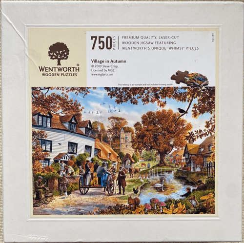 Wentworth wooden jigsaw puzzle 750 pieces - 'Village in Autumn ...