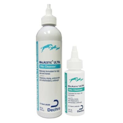 Dechra MALACETIC ULTRA Otic Cleanser DOG & CAT Ear Cleaning Drying ...