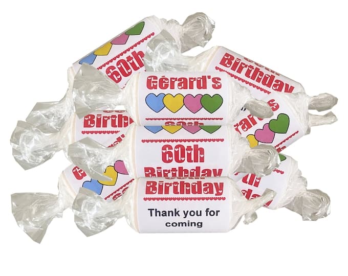 Personalised Love Hearts Sweets Wedding Favours Just Married ANY …
