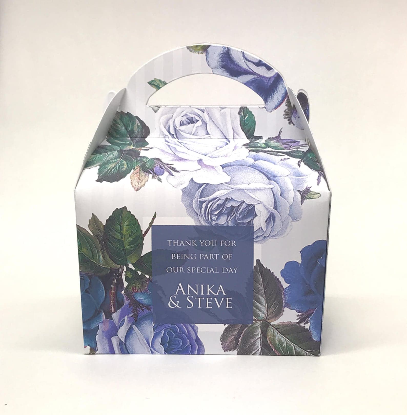 Personalised Vintage Rose Floral Wedding Favour Boxes Hen | Etsy