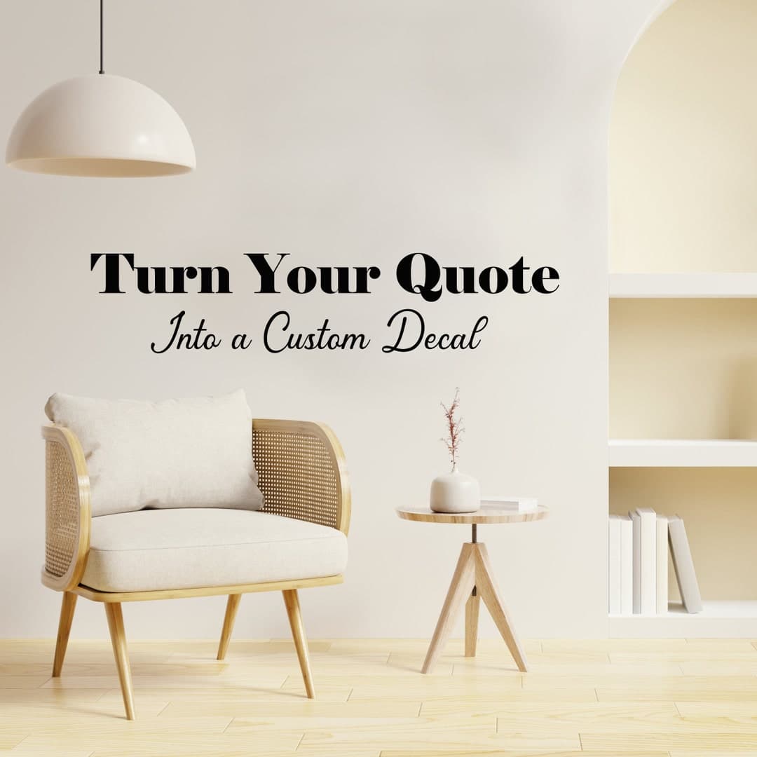 Custom Quote Decal Personalized Wall Decal Stickers Unique Gift for Her ...
