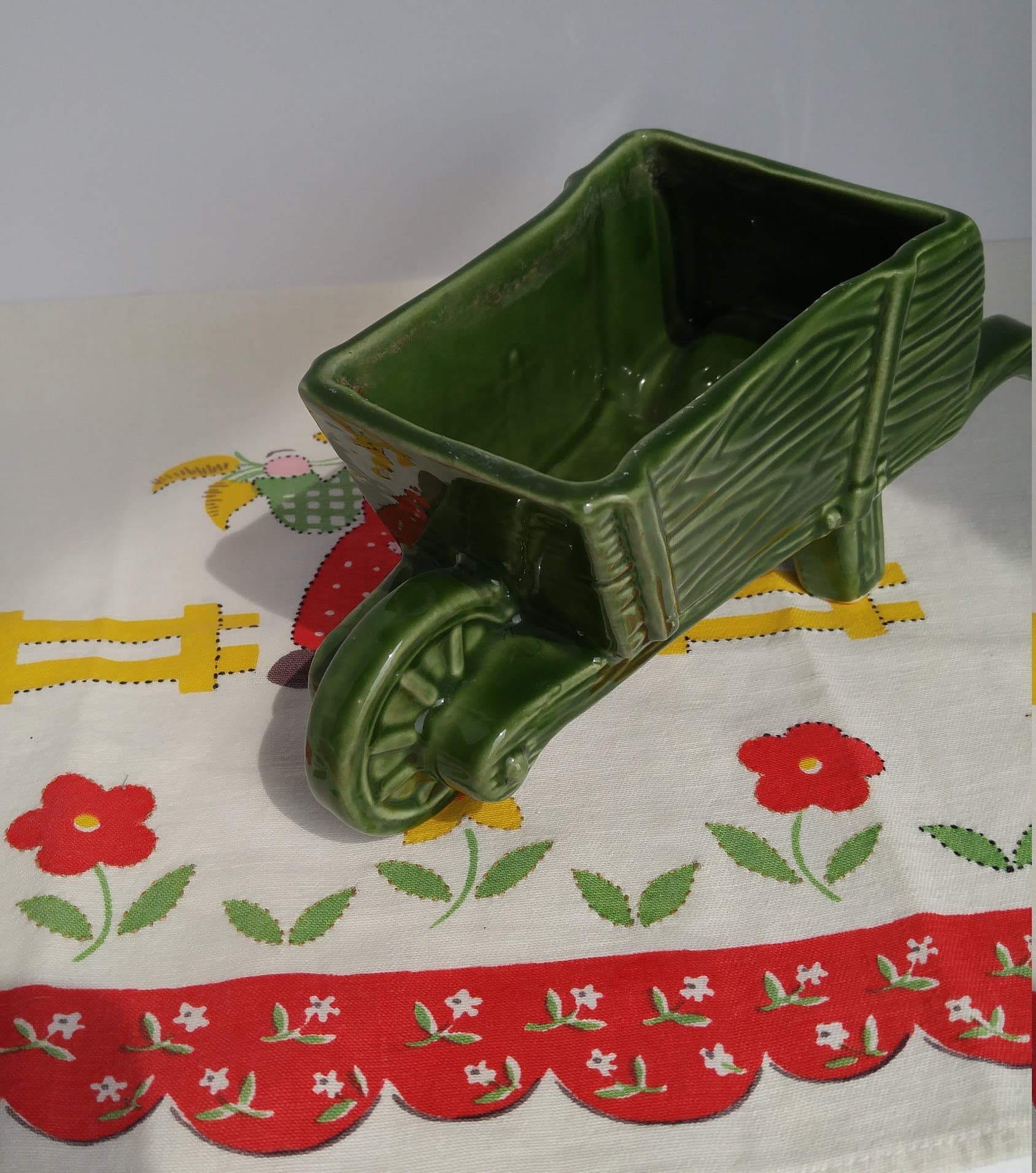 Vintage Wheelbarrow Figural Planter Vintage Planter Vintage - Etsy
