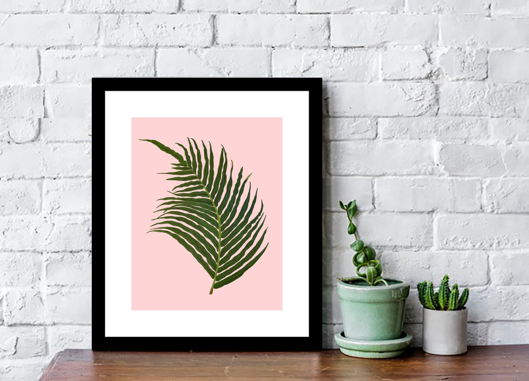 Next Tropical Palm Leaf Framed Print