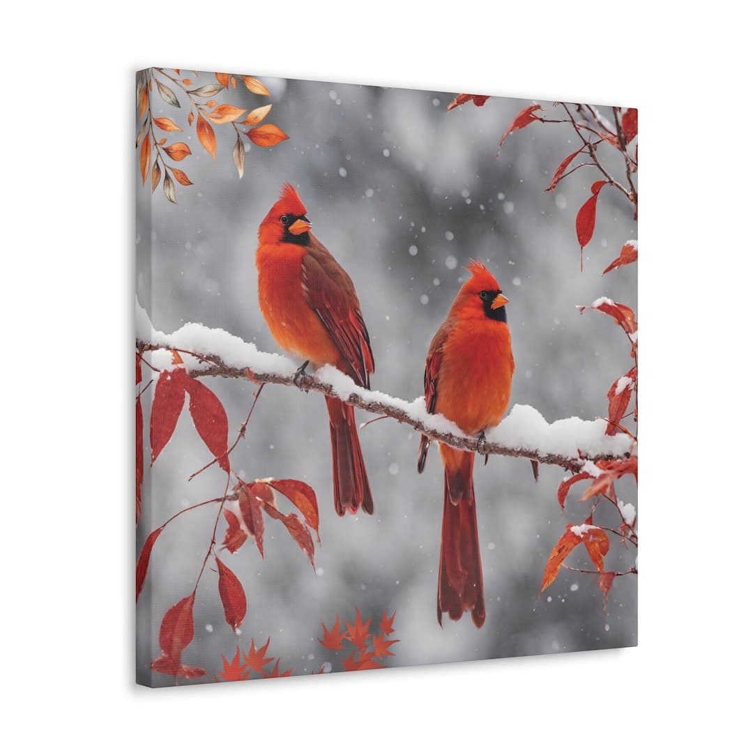 Cardinal Birds Art Canvas Gallery Wraps, Bird Wall Art, Bird Home ...