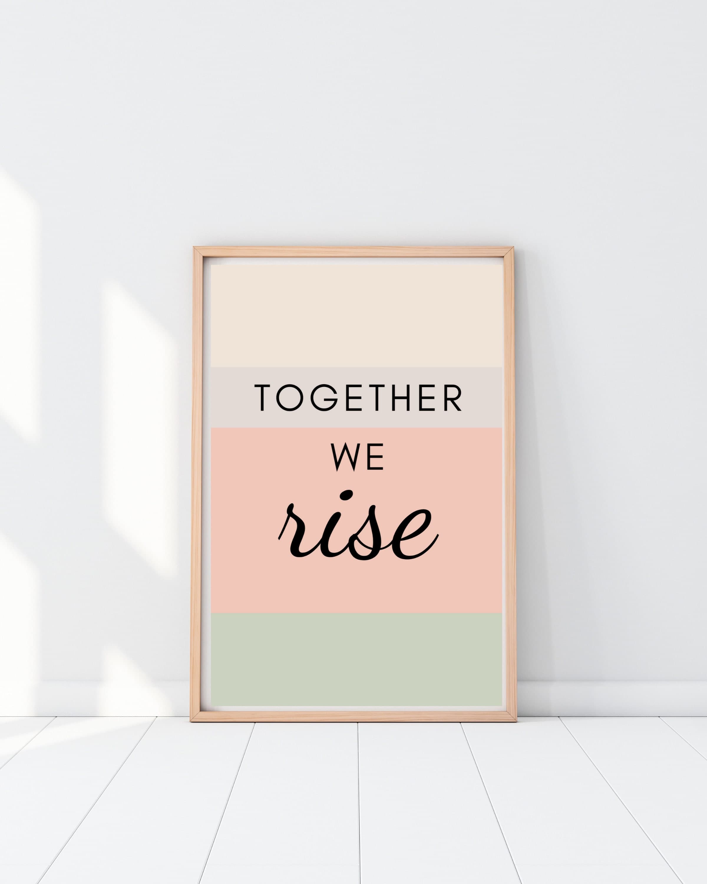 King & McGaw Together We Rise Framed Print