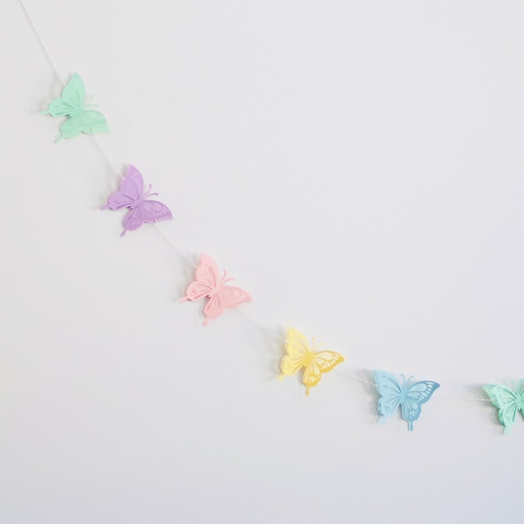 Pastel Butterfly Garland. Butterflies Garland. Butterfly - Etsy