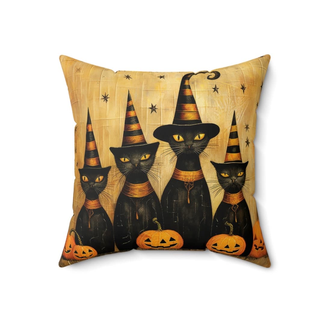 Halloween Black Cat Decorative Throw Pillow Pillow for Couch - Etsy