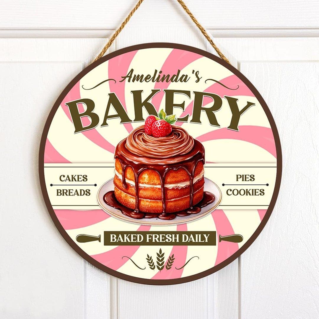 Personalization Bakery Vintage Sign, Bakery Shop Door Sign, Bakery Sign ...