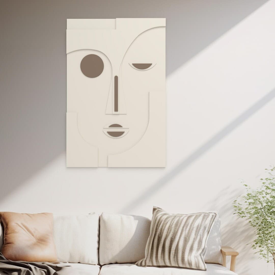 Graham and Green Abstract Face Wall Art