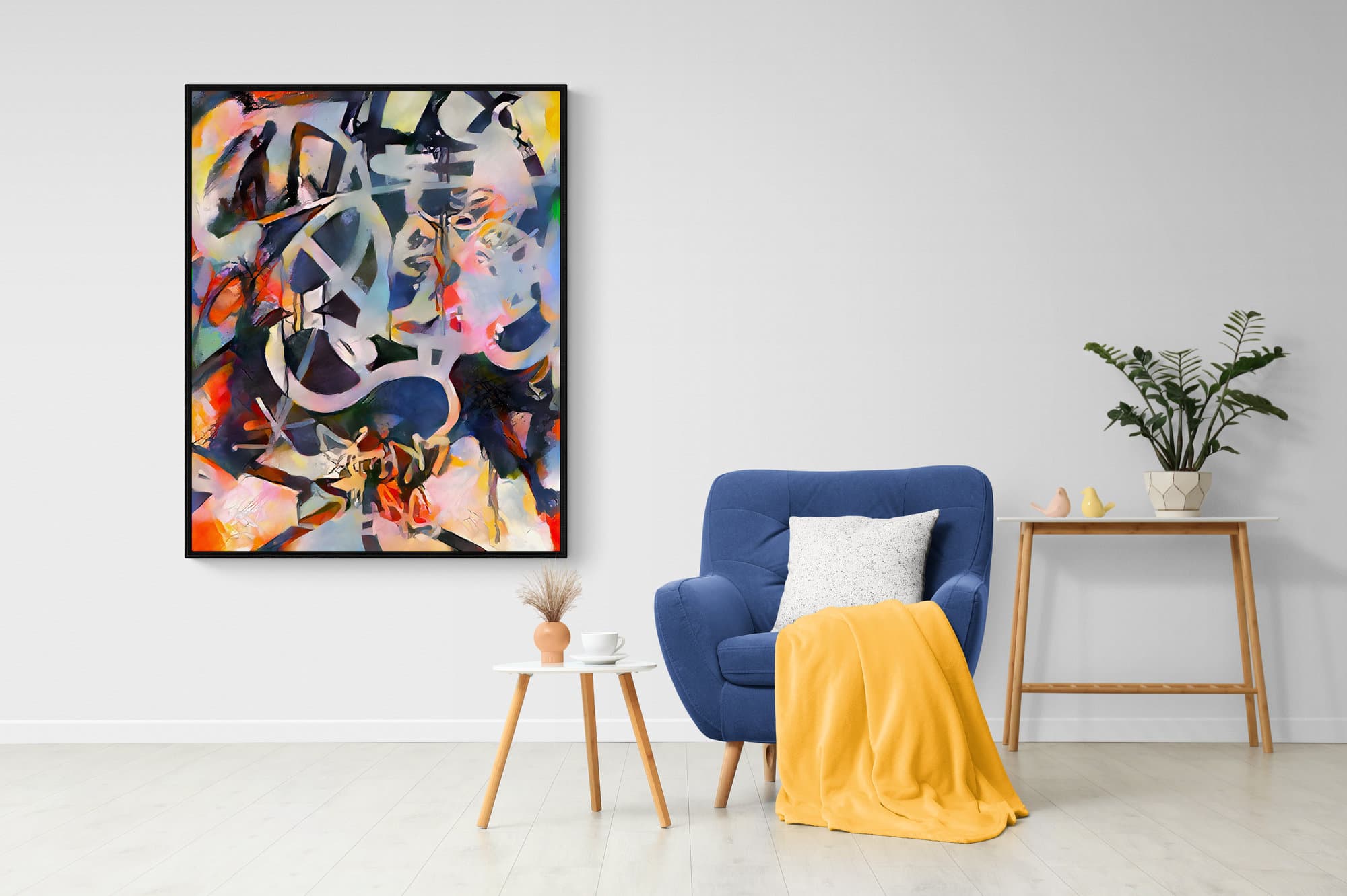Graffiti Original Abstract Canvas Painting Handmade Modern - Etsy
