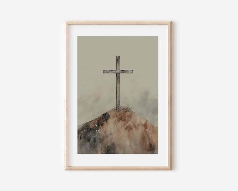 Cross Bible Art Bible Verse Christian Wall Art Jesus Art Scripture Wall ...