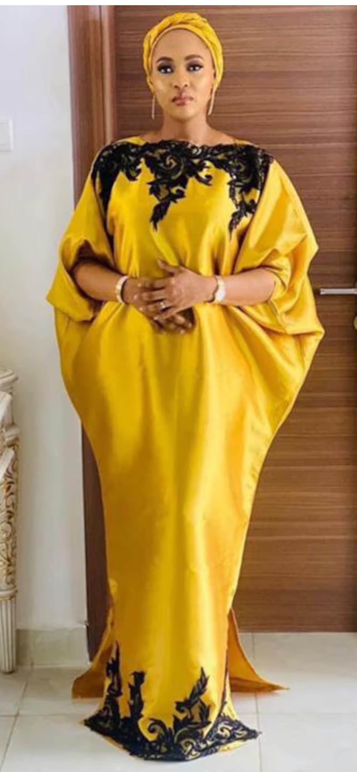 Embroidery Front and Bottom Silk Agbada - Etsy