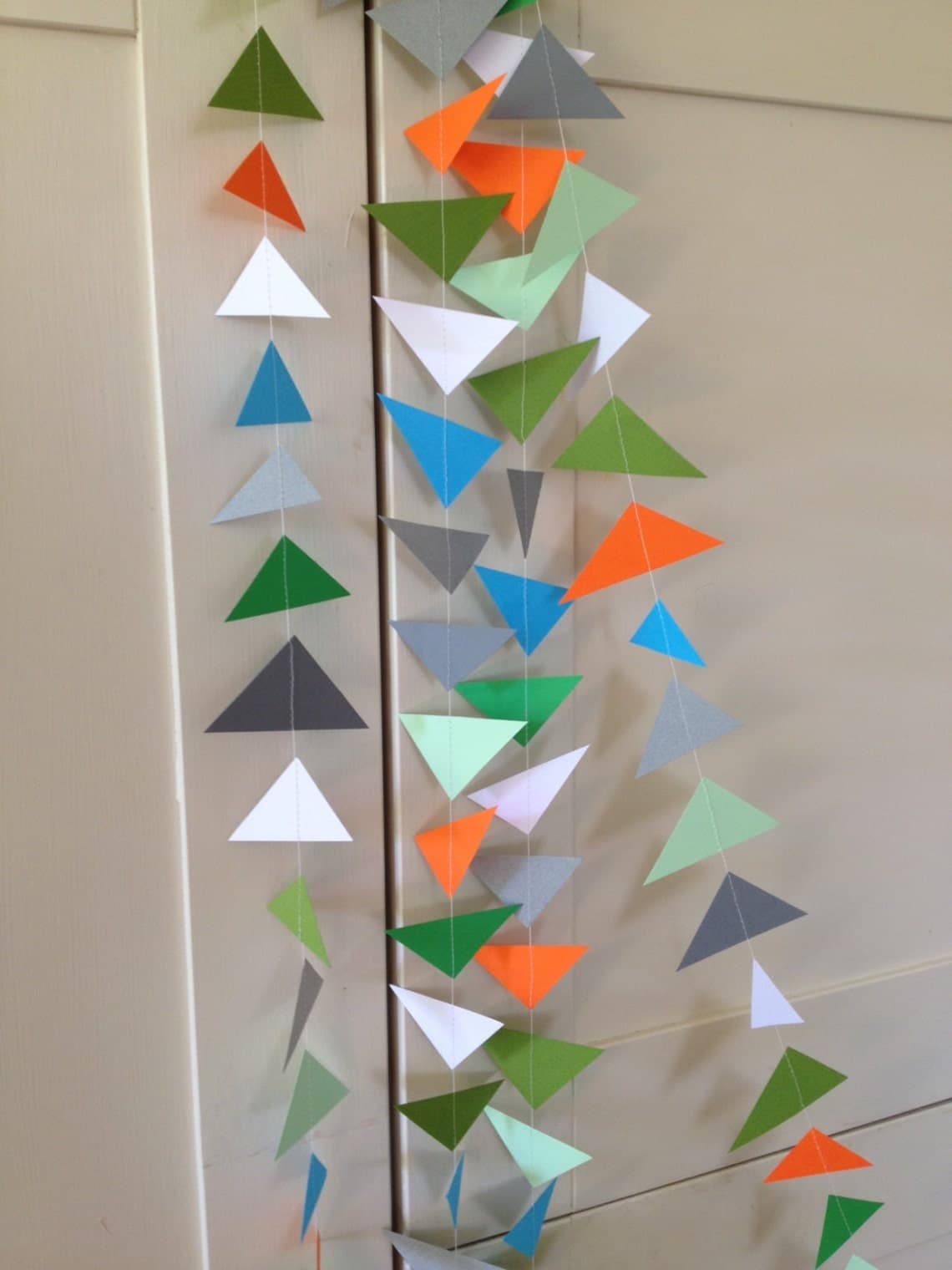 Geometric Paper Garland: Colorful Triangle Party Decor - Etsy UK