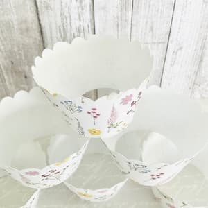 Boho Wildflower Cupcake Wrappers Meadow Flowers Floral Premade Set of ...