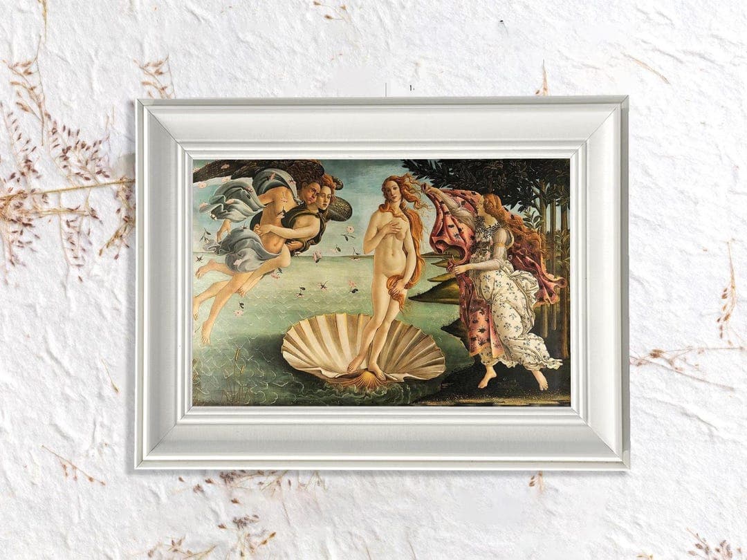 The Birth of Venus by Sandro Botticelli Vintage Framed Wall Art ...