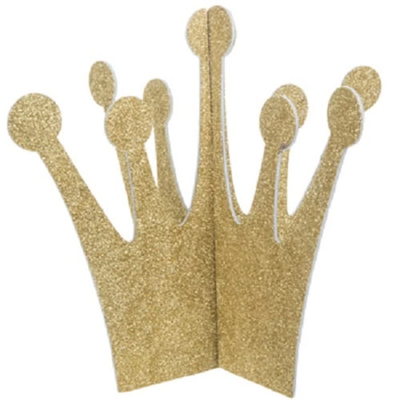 Gold Glitter Paper Princess Crowns Birthday Table Party - Etsy