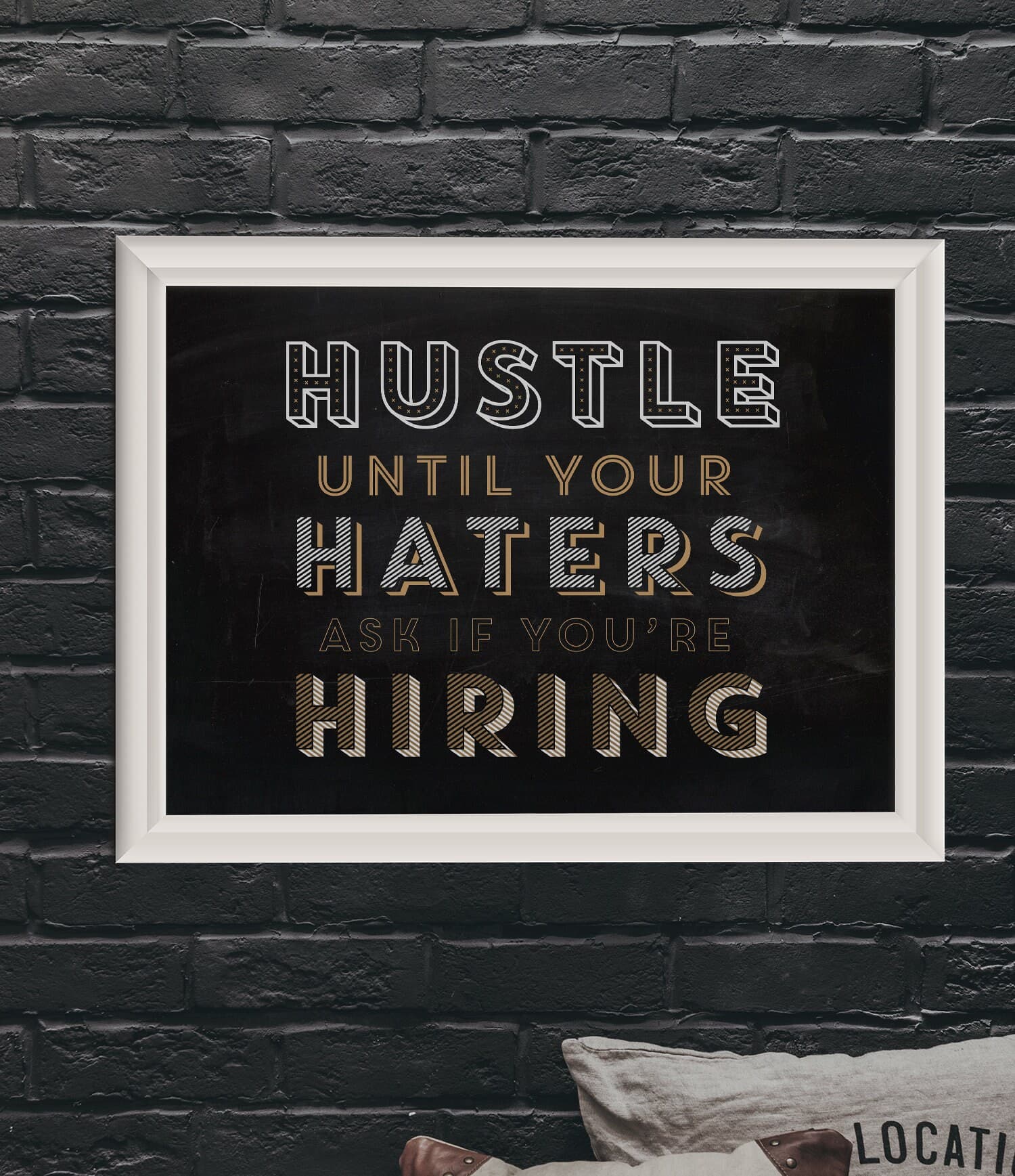 Hustle Until Your Haters Ask If You're Hiring Motivational - Etsy