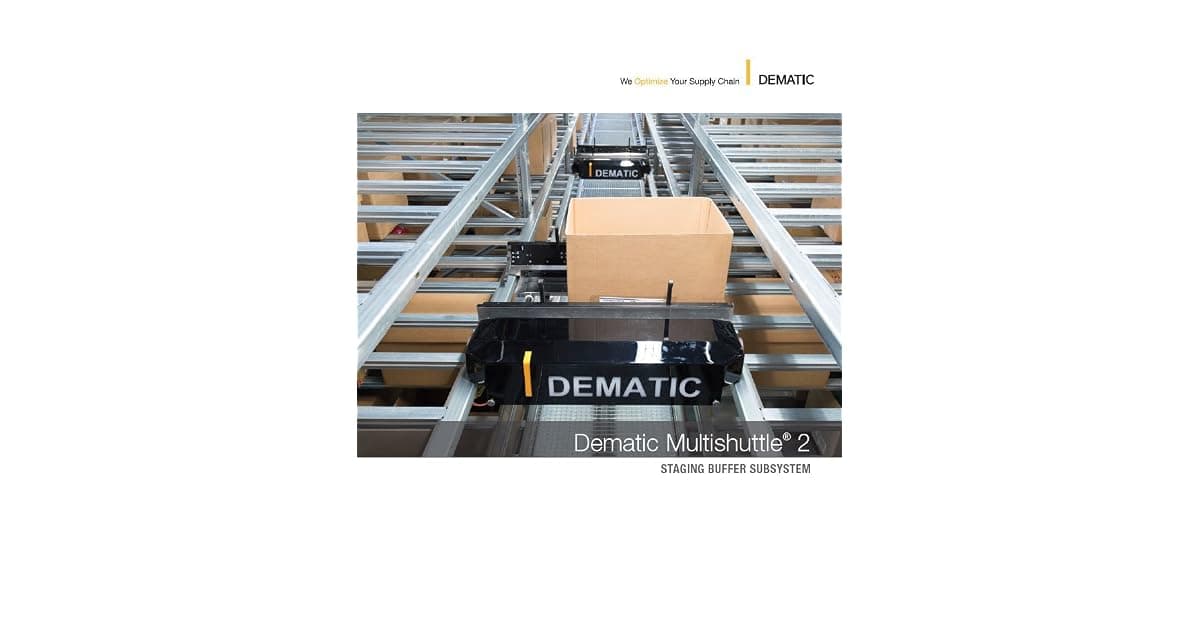Dematic Multishuttle 2 - Staging Buffer Subsystem by Dematic
