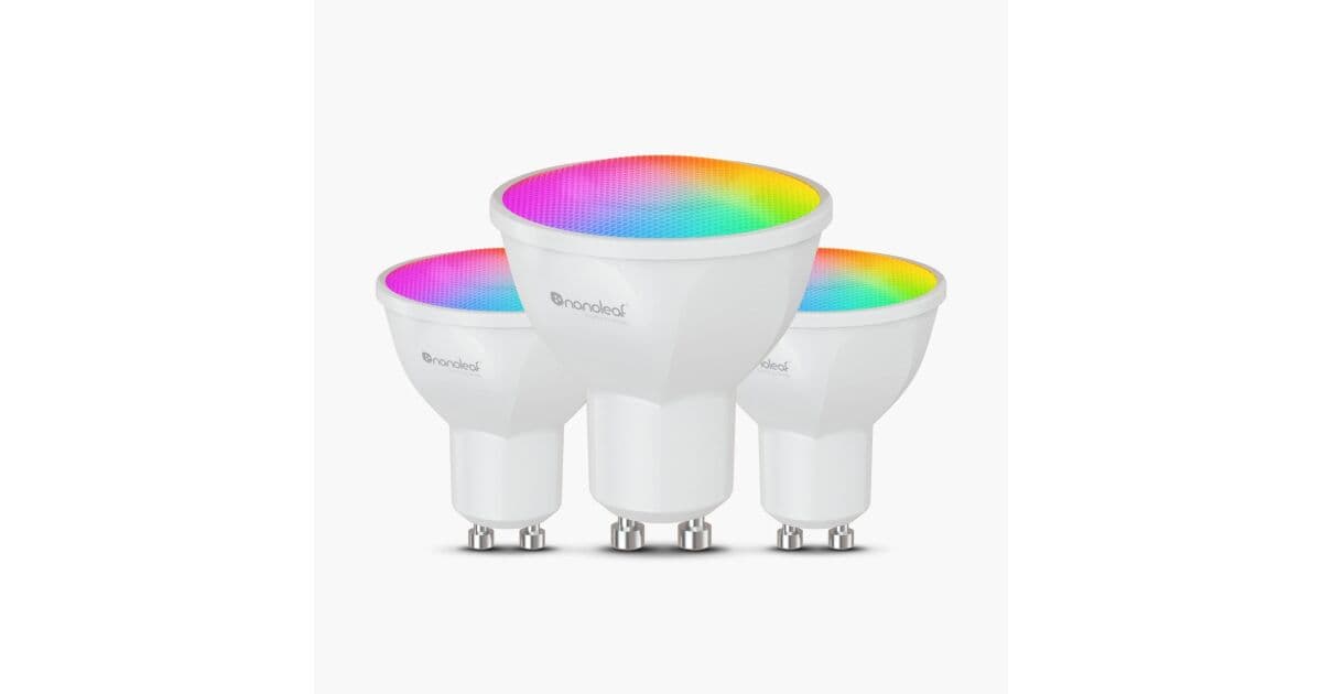 Nanoleaf Essentials Smart LED Spot izzó 5W 400lm 2700-6500K GU10 ...