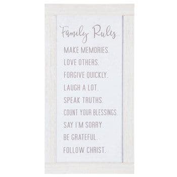 Family Rules Wood Wall Decor - Hobby Lobby