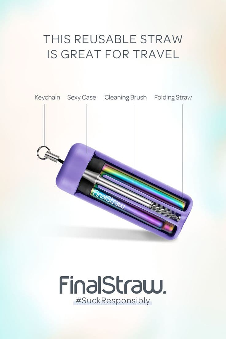 FinalStraw | Reusable straw, Reusable, Metal straws