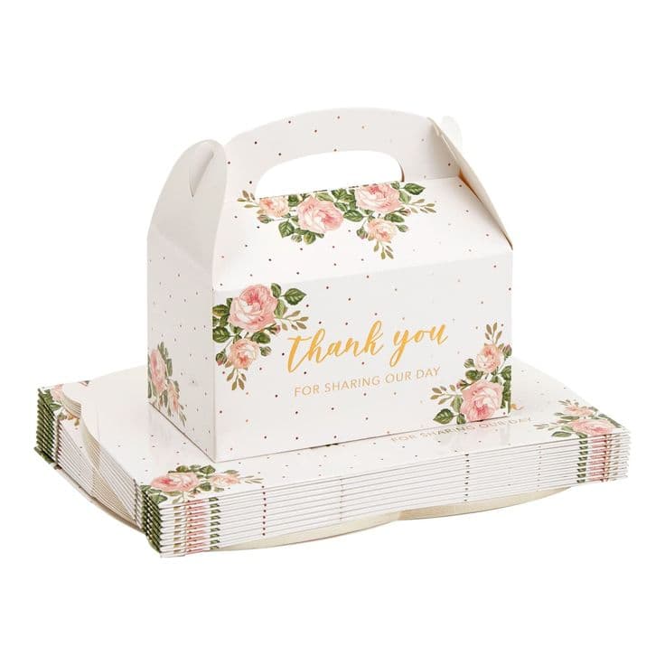 Ginger Ray Floral Party Favour Boxes