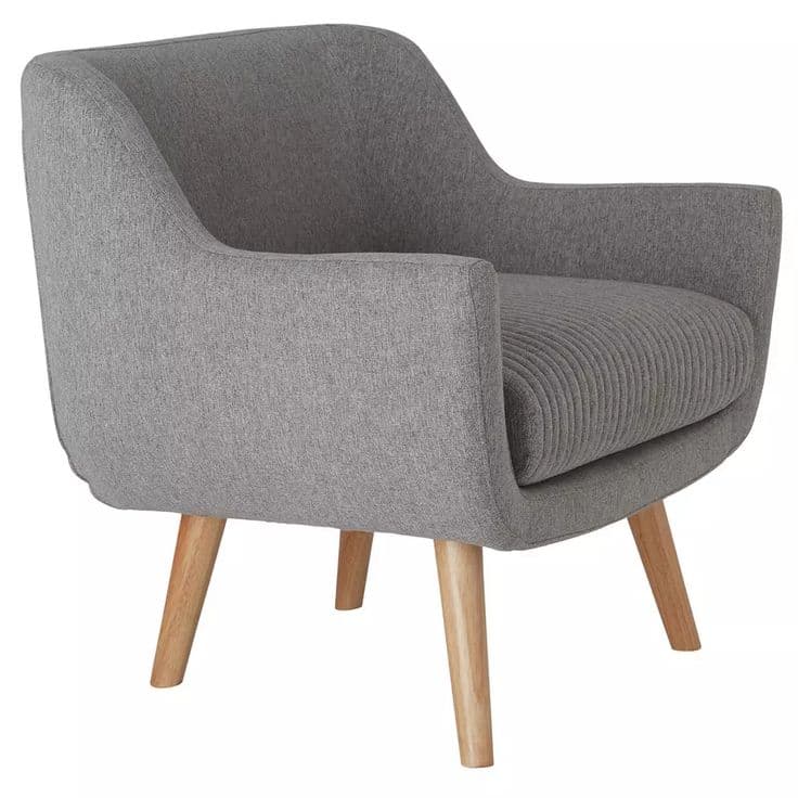 Buy Habitat Nellie Fabric Accent Chair - Grey | Armchairs | Habitat ...