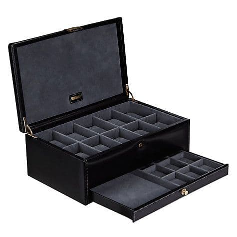 Dulwich Designs Heritage 10-section Watch Box, Black | Design, Heritage ...