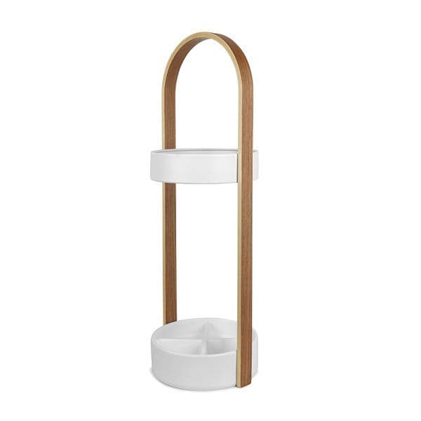 Umbra Hub Umbrella Stand - White/Natural | Umbrella stand, Durable ...