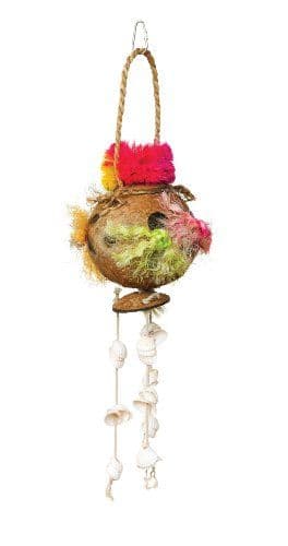 Prevue Hendryx 62509 Tropical Teasers Coconut Fun Bird Toy | Bird toys ...
