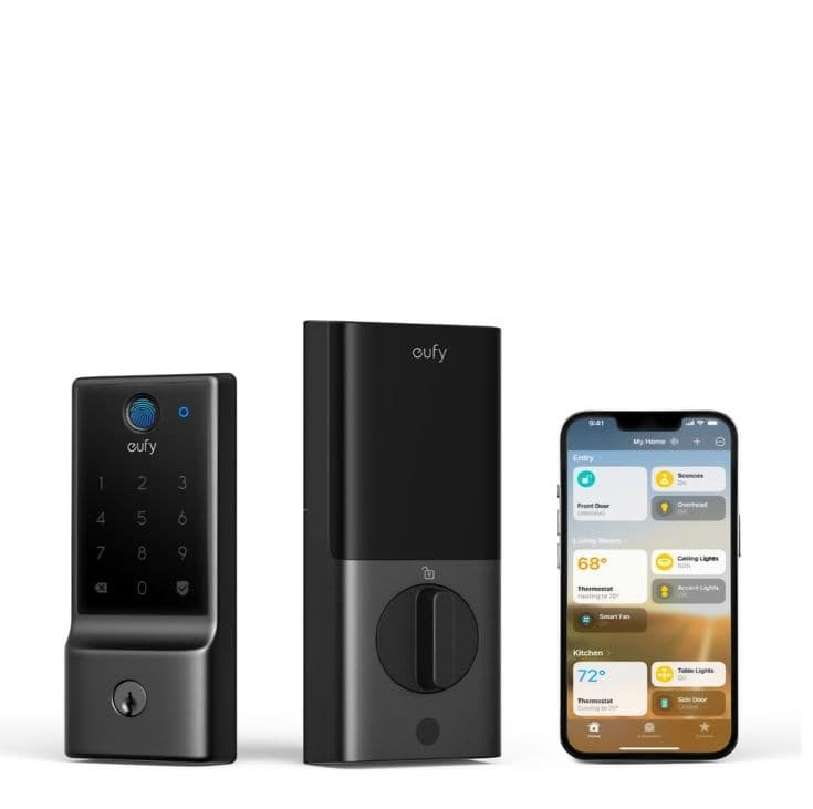 eufy Smart Lock E30, Fingerprint Keyless Entry Door Lock with Apple ...
