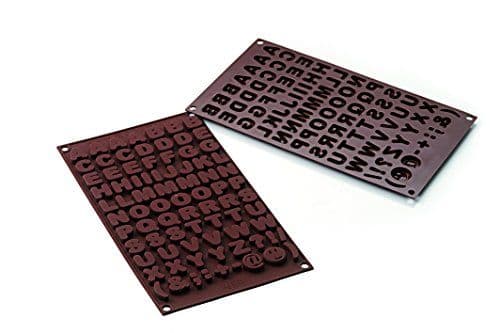 Silikomart Silicone Easy Chocolate Mold, Assorted, ABC | Silicone ...