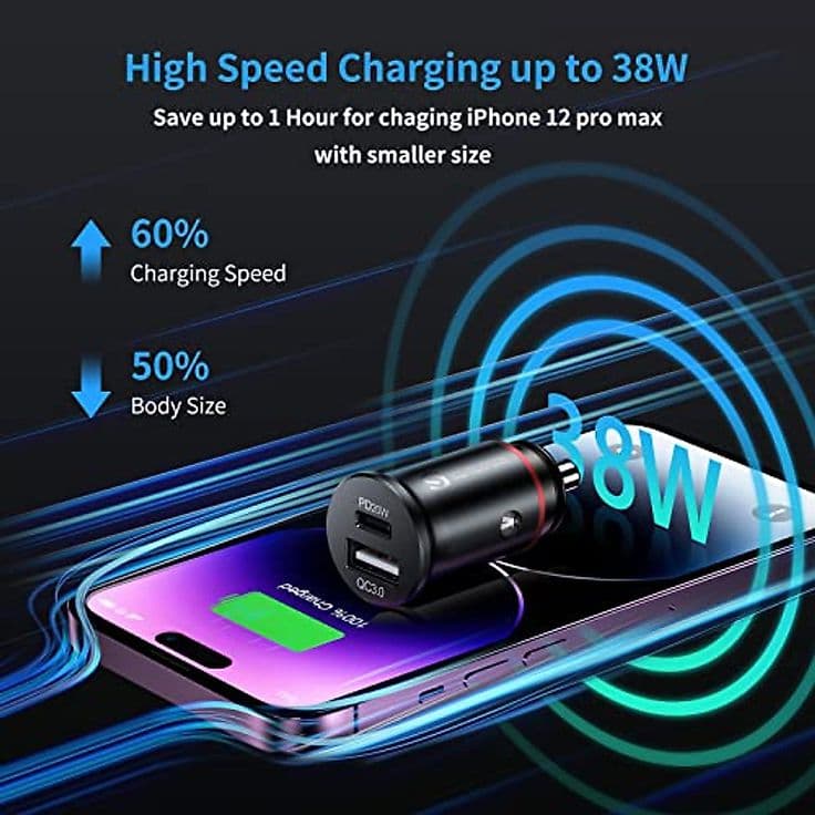 Syncwire 38W USB C Car Charger - Fast Dual-Port Charging | Charger car ...