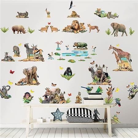WT45439 - Jungle Safari Wall Stickers - by Walltastic | Safari room ...