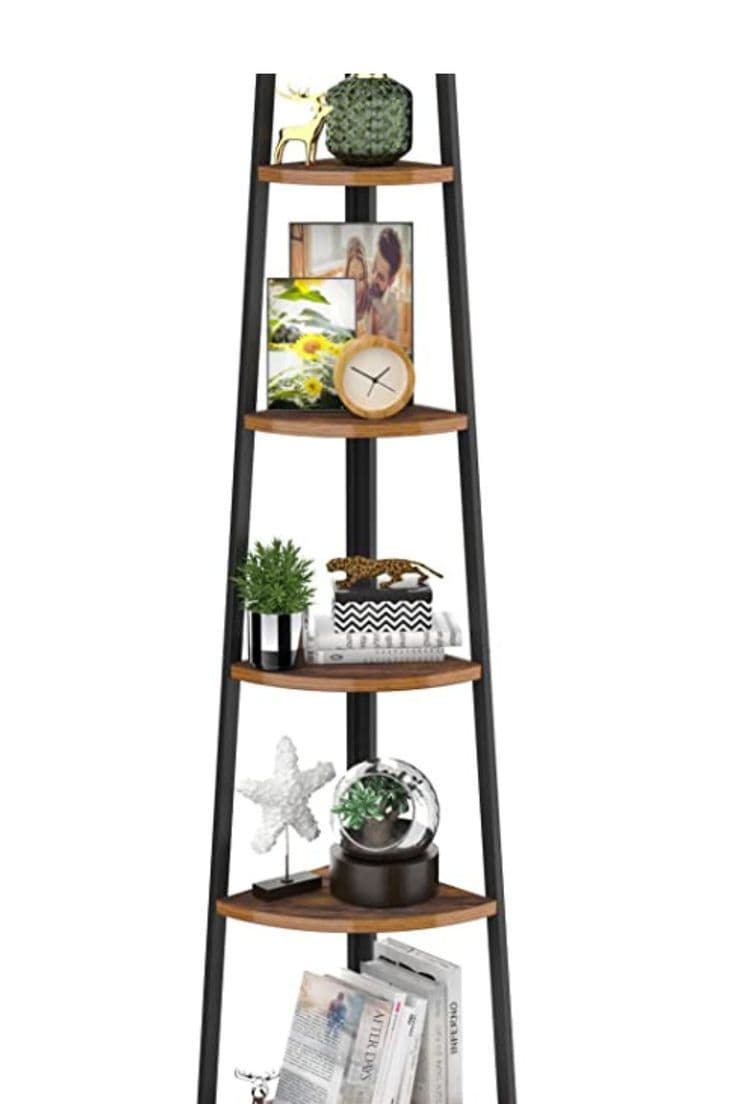 5-Tier Ladder Corner Shelf - Stylish and Functional