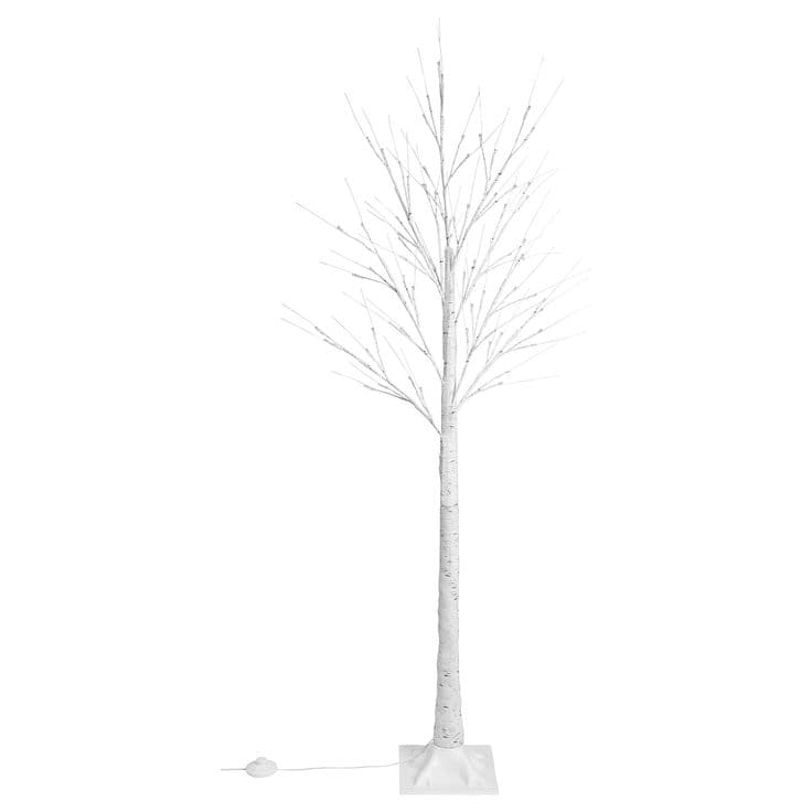 STRÅLA LED floor lamp, artificial birch tree - IKEA | Led floor lamp ...