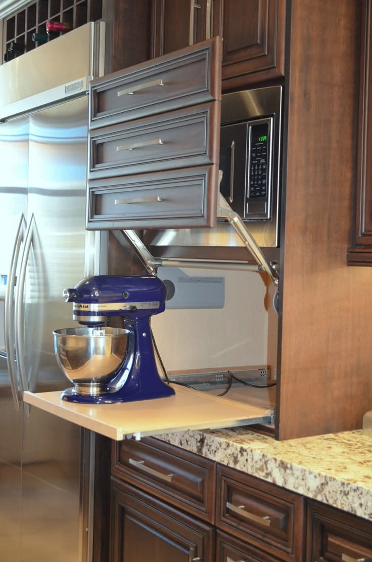 Maximizing Space With An Appliance Garage Cabinet - Garage Ideas