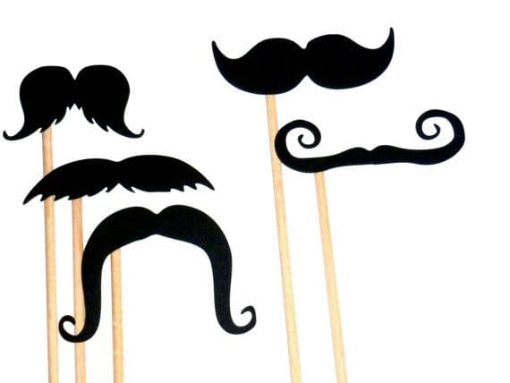 Mustache On a Stick - 15 Piece Set - Photo Booth Props | Moustache ...