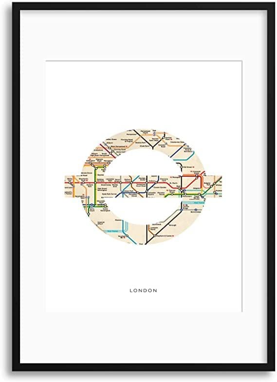 London Underground Map Framed Print