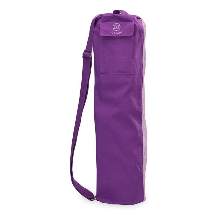 Gaiam Breathable Yoga Mat Bag | Yoga mat bag, Purple bags, Mat bag