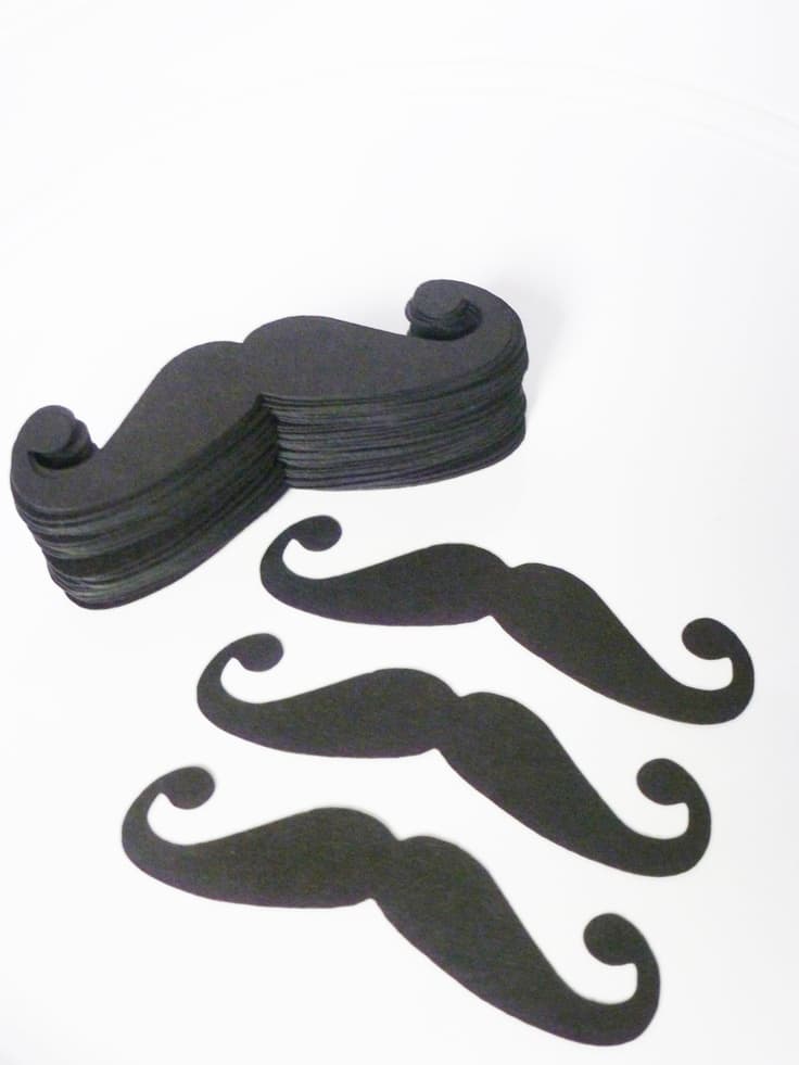 25 Mustache Moustache Party Photo Booth Props Wedding Photo Prop. $2.00 ...