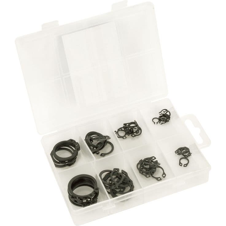 External Circlip Pack (64 Piece) | Plastic organizer, Silverline, Piecings
