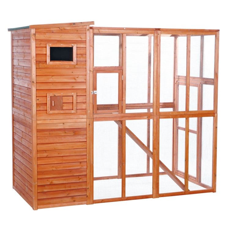 Trixie Wooden Outdoor Cat Run | Outdoor cat run, Outdoor cat enclosure ...