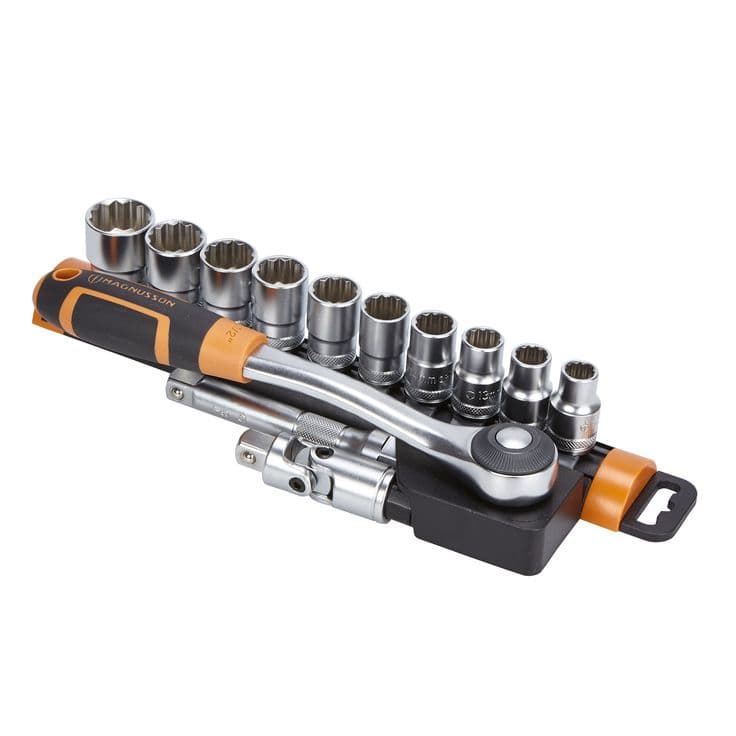 Magnusson 13 Piece ½" Standard Socket Set | Socket set, Sockets, Diy ladder
