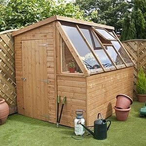 8 x 6 Waltons Tongue and Groove Potting Shed Wooden Greenhouse ...