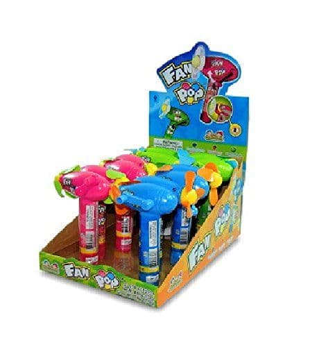 KIDSMANIA FAN POP WITH CANDY 0.39 oz Each (12 in a Pack) NO BATTERY ...