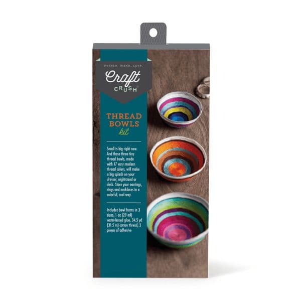 craft crush thread bowls kit | Craft kits, Diy bowl, Crafts