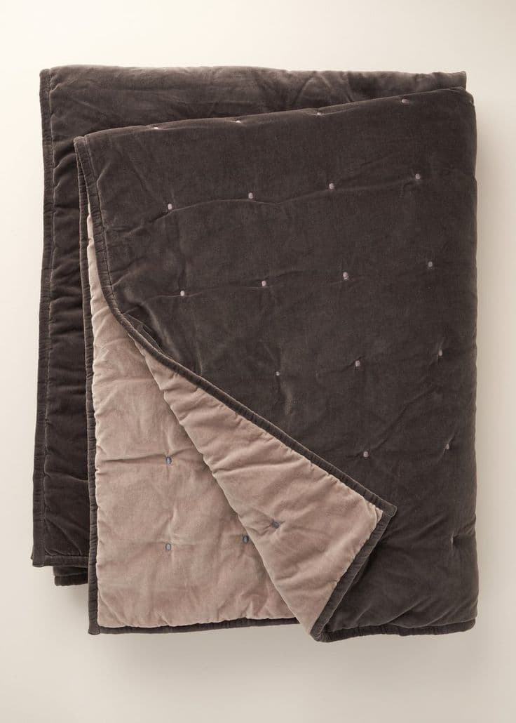 Reversible Quilted Velvet Throw | Luxury Bedding | Truly | Velvet quilt ...