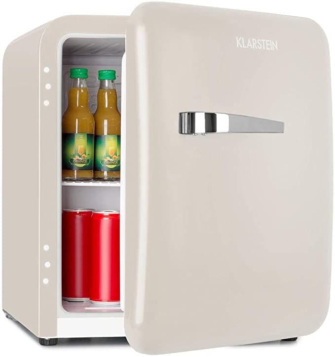 KLARSTEIN Audrey Retro Mini Fridge for Bedrooms - Food, Drinks ...